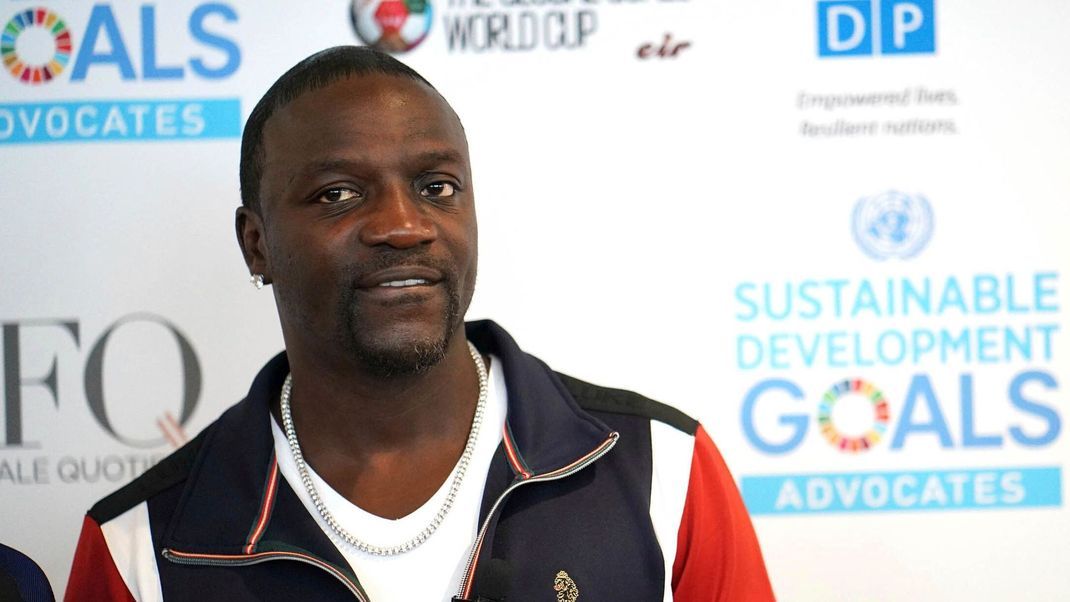 Engagiert: US-Rapper Akon setzte sich in den vergangenen Jahren für mehrere Wohltätigkeitsprojekte ein. Das Foto zeigt ihn beim Sport-Event „Global Goals World Cup“ 2018 in New York.