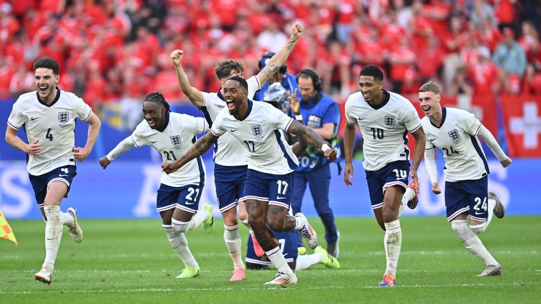 England steht im EM-Halbfinale: Nach 120 Minuten stand es noch 1:1 gegen die Schweiz.