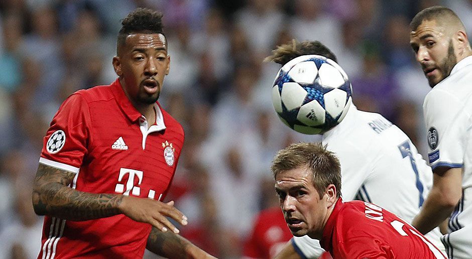 
                <strong>Jerome Boateng</strong><br>
                Jerome Boateng rettet in der ersten Halbzeit bei einer Ramos-Chance auf der Linie für den geschlagenen Neuer. Auch sonst zeigt Boateng, wie wichtig er für die Bayern-Abwehr ist. Doch in der Verlängerung fehlen ihm und Hummels einfach die Körner gegen Reals Sturmlauf. ran-Note: 3
              