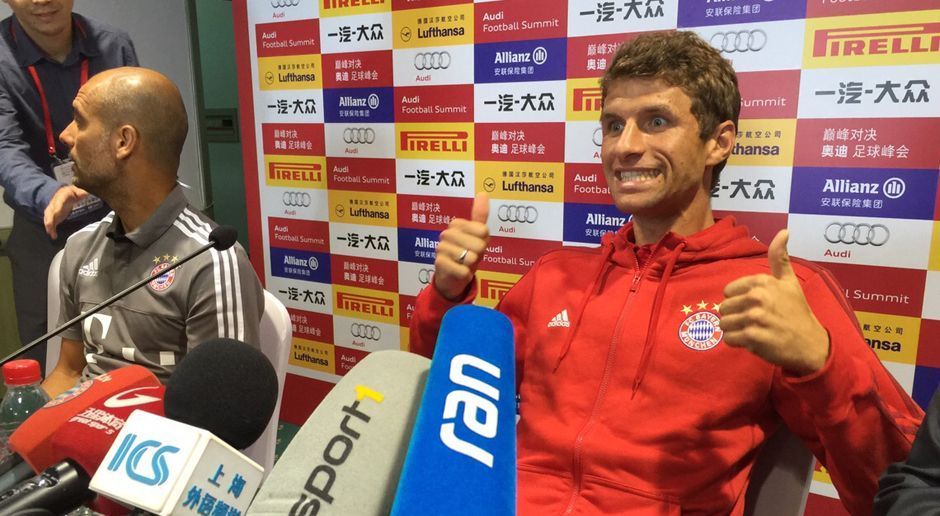 
                <strong>Der FC Bayern auf China-Tour</strong><br>
                Ob Peking oder Schanghai: Thomas Müller bleibt einfach Thomas Müller.
              