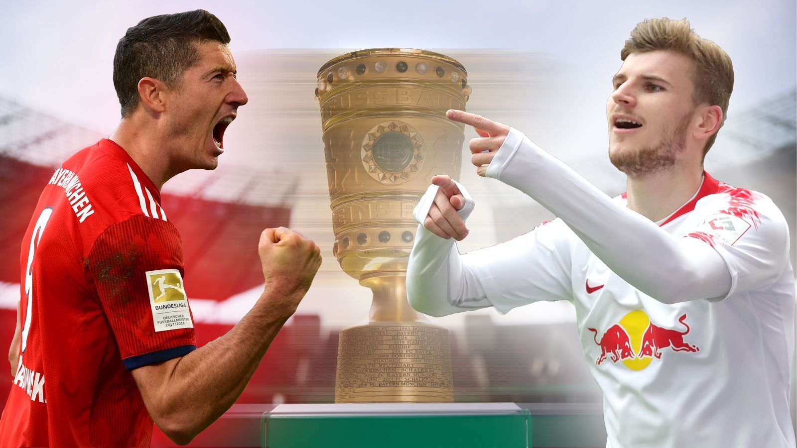 
                <strong>FC Bayern vs. RB Leipzig: Head-to-Head zum Pokal-Finale</strong><br>
                Rekordsieger gegen Finalneuling, Serienmeister im Umbruch gegen aufstrebendes Team voller Youngster - das Finale des DFB-Pokals (Samstag, 20 Uhr im Liveticker auf ran.de und im Bereich Live/Ergebnisse in der App) zwischen dem FC Bayern München und RB Leipzig ist ein Duell zweier Topteams. Die voraussichtlichen Aufstellungen im Head-to-Head.  
              