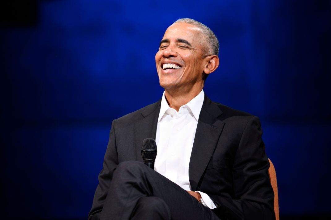 US-Ex-Präsident Barack Obama lacht heute über böse Kommentare.