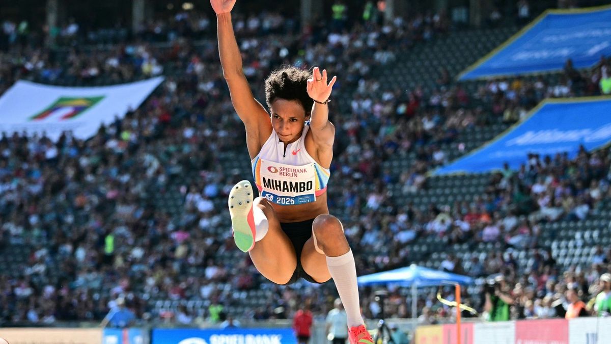 Mihambo vor 28.500 Zuschauern im Berliner Olympiastadion