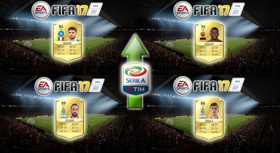 
                <strong>EA Sports FIFA 17: Die wichtigsten Spieler-Upgrades der Serie A</strong><br>
                Mit dem neuesten Update hat EA Sports viele Fußballer in FIFA 17 neu bewertet - auch in Italien. ran.de präsentiert die wichtigsten Spieler-Upgrades der Serie A.
              