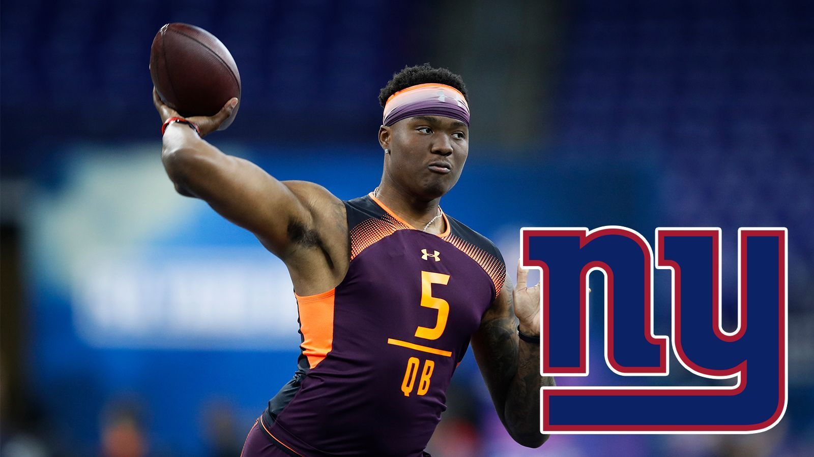 
                <strong>Pick 6: Dwayne Haskins - New York Giants</strong><br>
                Position: QuarterbackCollege: Ohio State
              