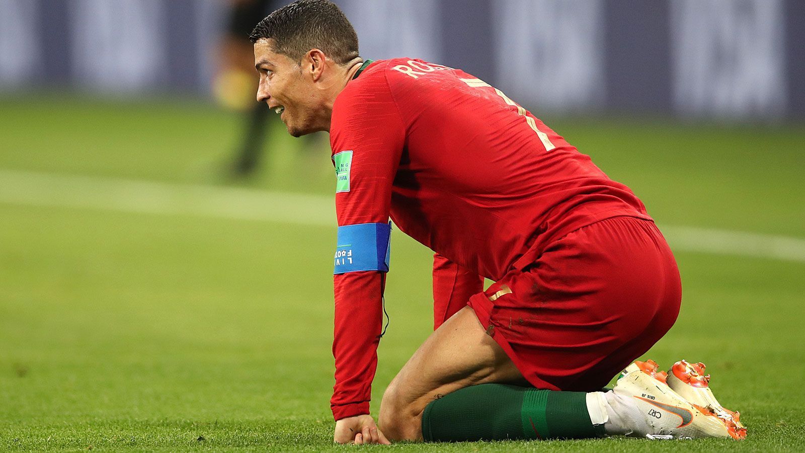 
                <strong>Ronaldo bei der WM 2018</strong><br>
                Aus im Achtelfinale (1:2 gegen Uruguay)keine Minute in vier Spielen verpasstvier ToreKapitän
              
