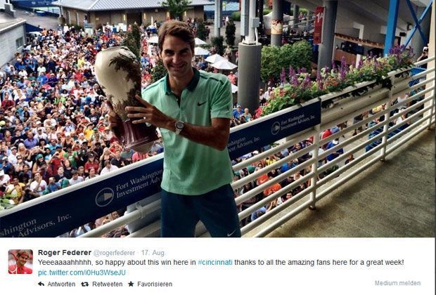 
                <strong>Roger Federer</strong><br>
                Der Schweizer Star geht mit Rückenwind in die US Open. In Cincinnati holte er zuletzt den Pokal.
              