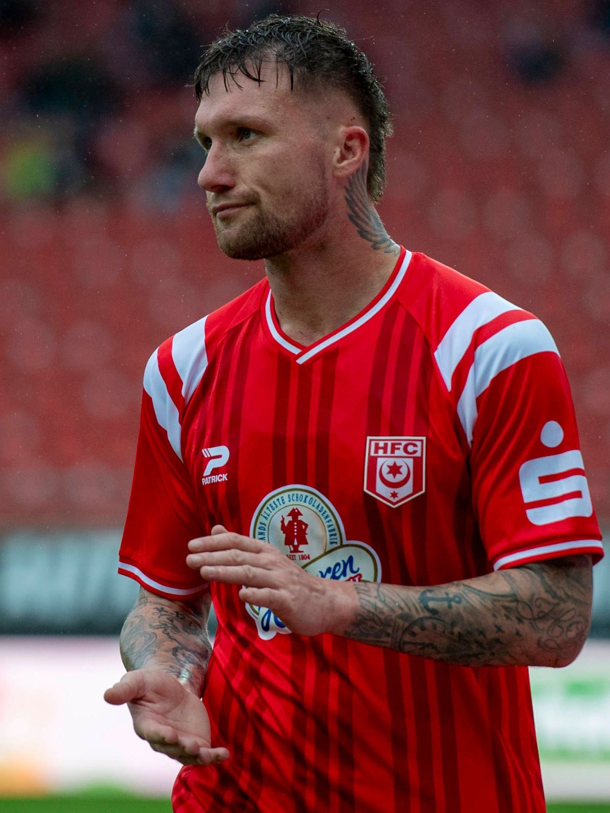 Regionalliga Nordost -Saison 25 26 Hallescher FC vs. ZFC Meuselwitz Halle, Deutschland 04.Oktober 2025: Im Bild:Jan Löhmannsröben Loehmannsroeben (Halle)unzufrieden, enttäuscht, enttaeuscht, nieder...