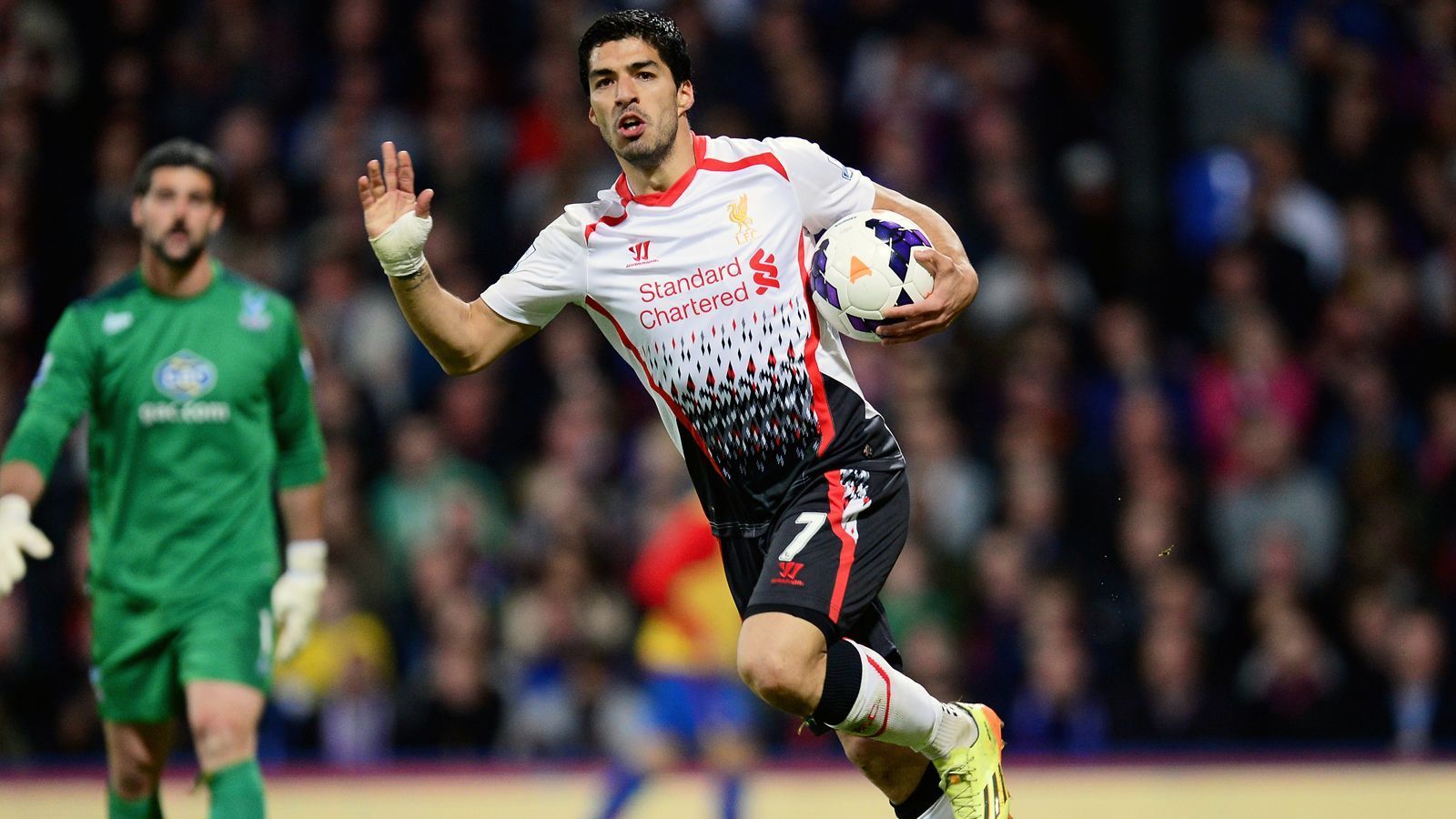 
                <strong>Platz 5 - Luis Suarez</strong><br>
                Premier-League-Tore für Liverpool: 69Premier-League-Spiele für Liverpool: 110Von 2011 bis 2014 beim FC Liverpool unter Vertrag.
              