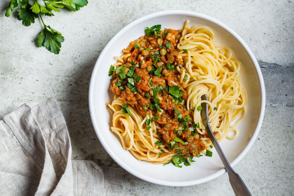 Vegane Spaghetti-Bolognese mit Linsen: Die leckere Rezept-Alternative ...