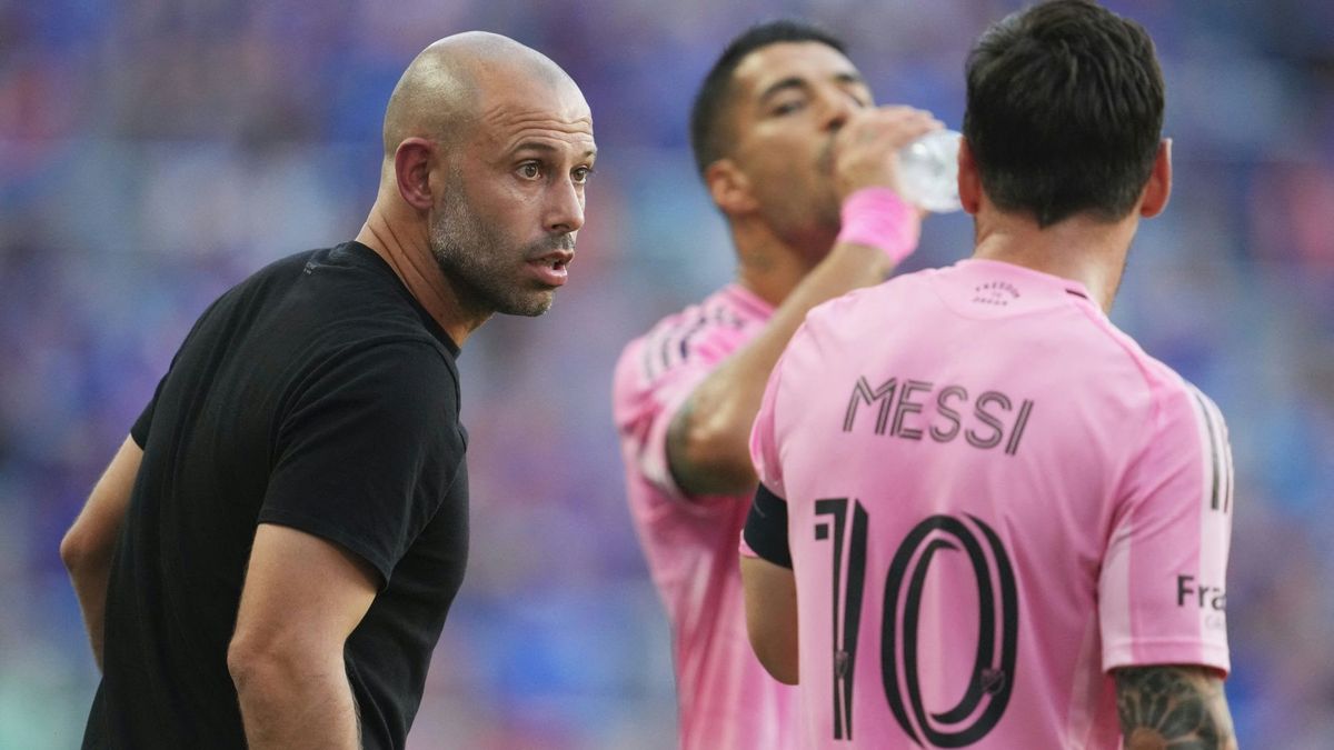 Javier Mascherano (l.) und Lionel Messi