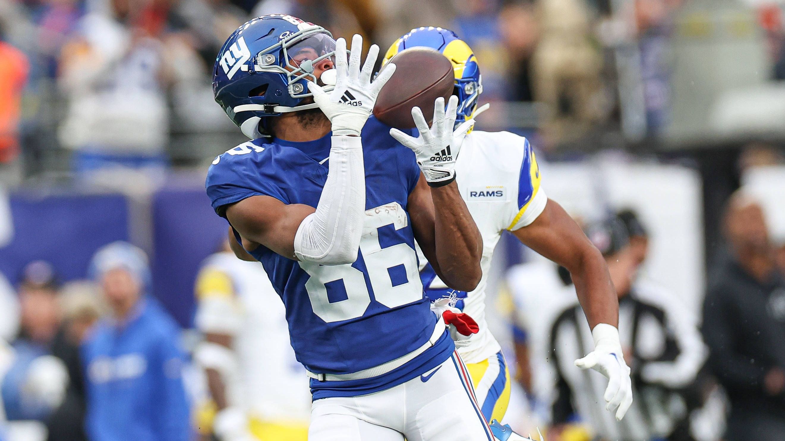 <strong>Platz 31 (geteilt): New York Giants</strong><br>Angekommene Pässe für über 10 Yards: 35<br>Angekommene Pässe insgesamt: 338