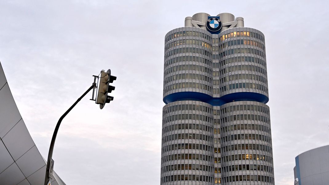 Der BMW-Sitz in München.