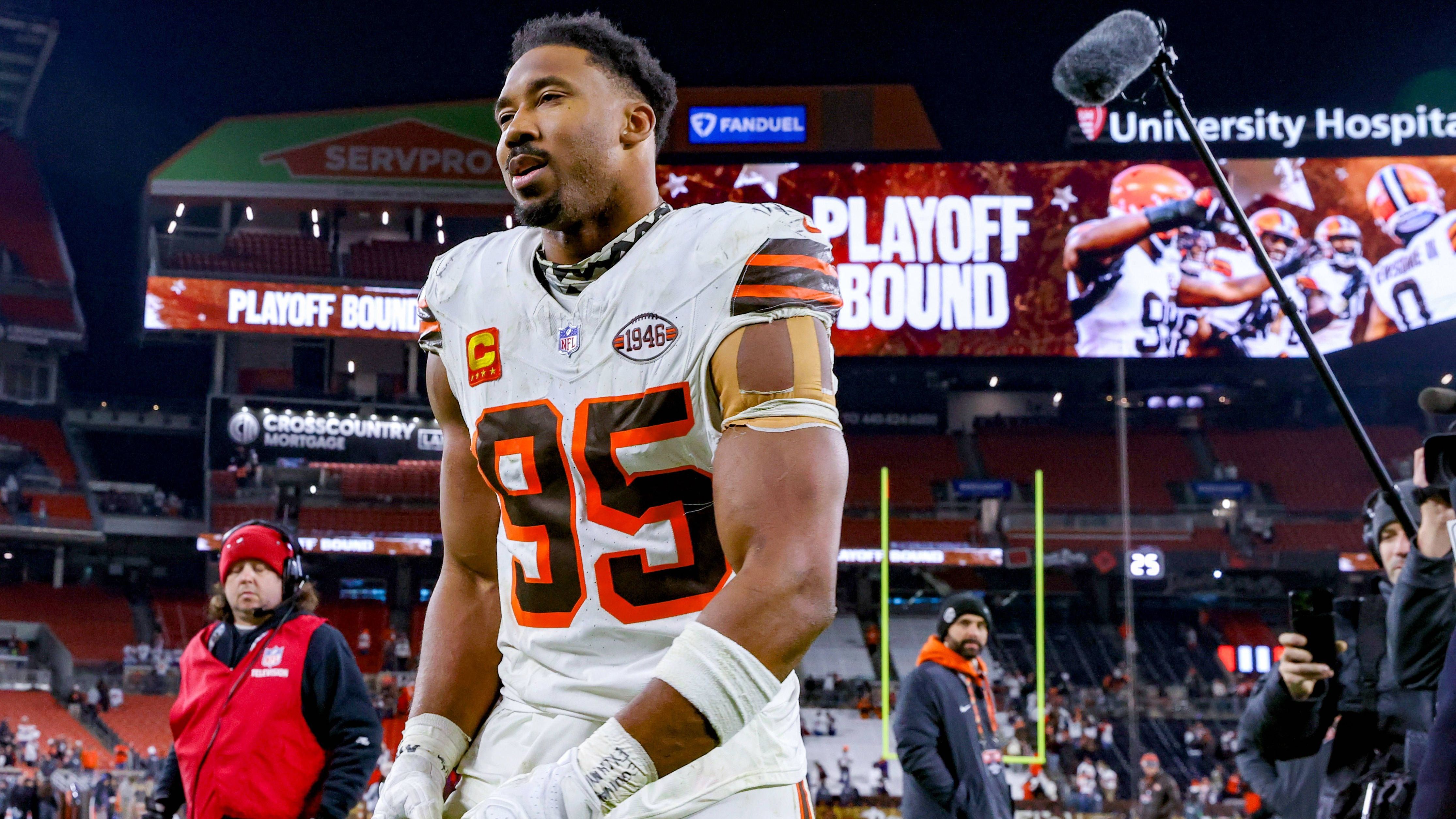 <strong>Cleveland Browns: Myles Garrett</strong><br>Garrett ist einer der besten Defensivspieler der NFL, ein absolutes Monster gegen jede gegnerische O-Line. Er ist der entscheidende Grund, warum die gesamte Defense der Browns mit zum Besten der Liga gehört.