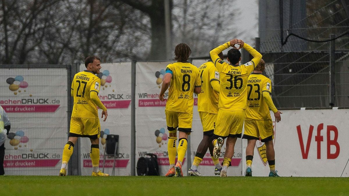 Jubel bei Alemannia Aachen