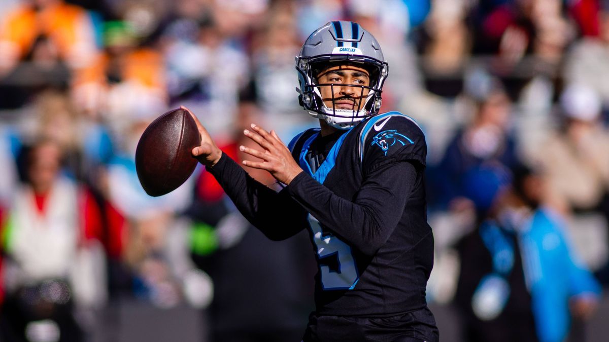 January 7, 2024: Carolina Panthers quarterback Bryce Young (9) throws against the Tampa Bay Buccaneers in the NFL, American Football Herren, USA matchup in Charlotte, NC. ( Cal Media) Charlotte Uni...