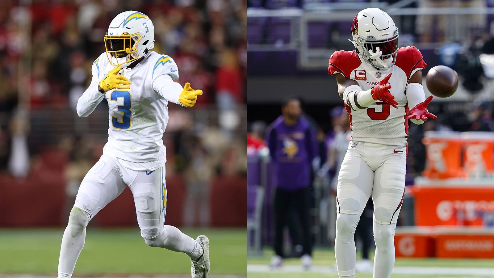 
                <strong>Strong Safetys mit den meisten Stimmen</strong><br>
                &#x2022; AFC: Derwin James, Los Angeles Chargers<br>&#x2022; NFC: Budda Baker, Arizona Cardinals<br>
              