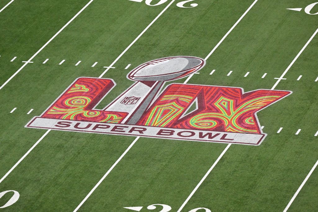 Nfl super bowl 2026 logo steht fest farbenfroh und unbeliebt