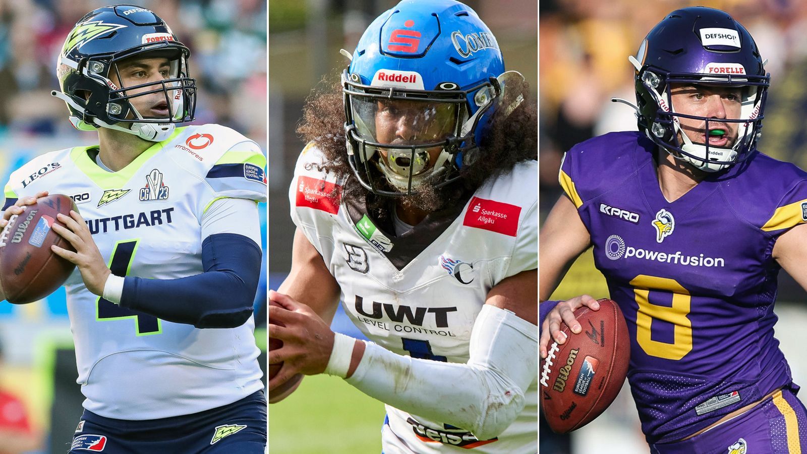 <strong>ELF-Saison 2024: Die voraussichtlichen Starting-Quarterbacks</strong><br>Der Start der ELF-Saison 2024 (<a href="https://www.ran.de/sports/american-football/european-league-of-football/news/elf-live-european-league-of-football-im-free-tv-und-im-kostenlosen-livestream-84387">ab 25. Mai live auf ProSieben MAXX und ran.de</a>) steht vor der Tür. <strong><em>ran</em></strong> zeigt die voraussichtlichen Starting-Quarterbacks der Teams.