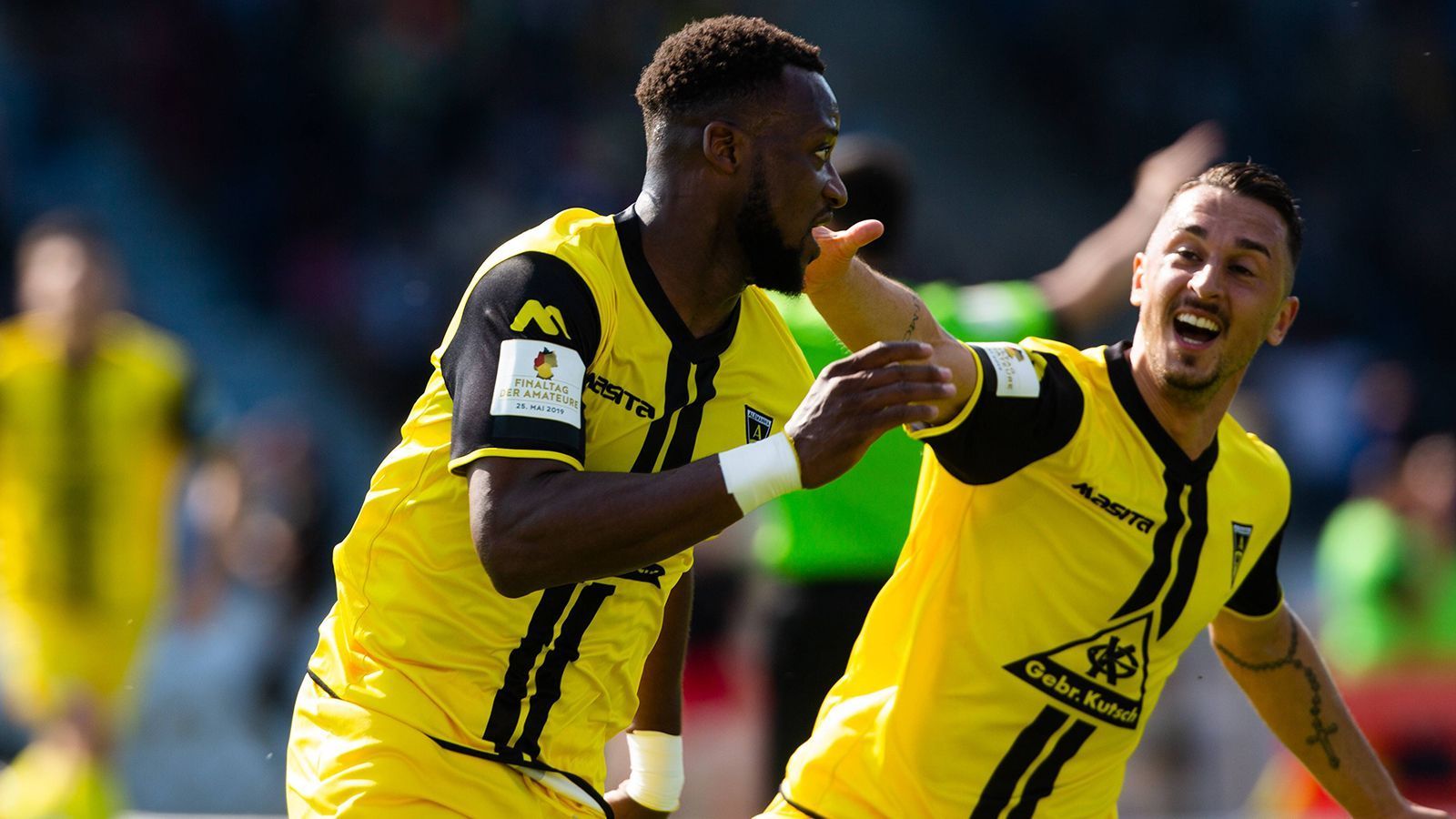 
                <strong>Alemannia Aachen</strong><br>
                Landespokalsieger Mittelrhein: 3:1-Finalsieg gegen Fortuna Köln 
              