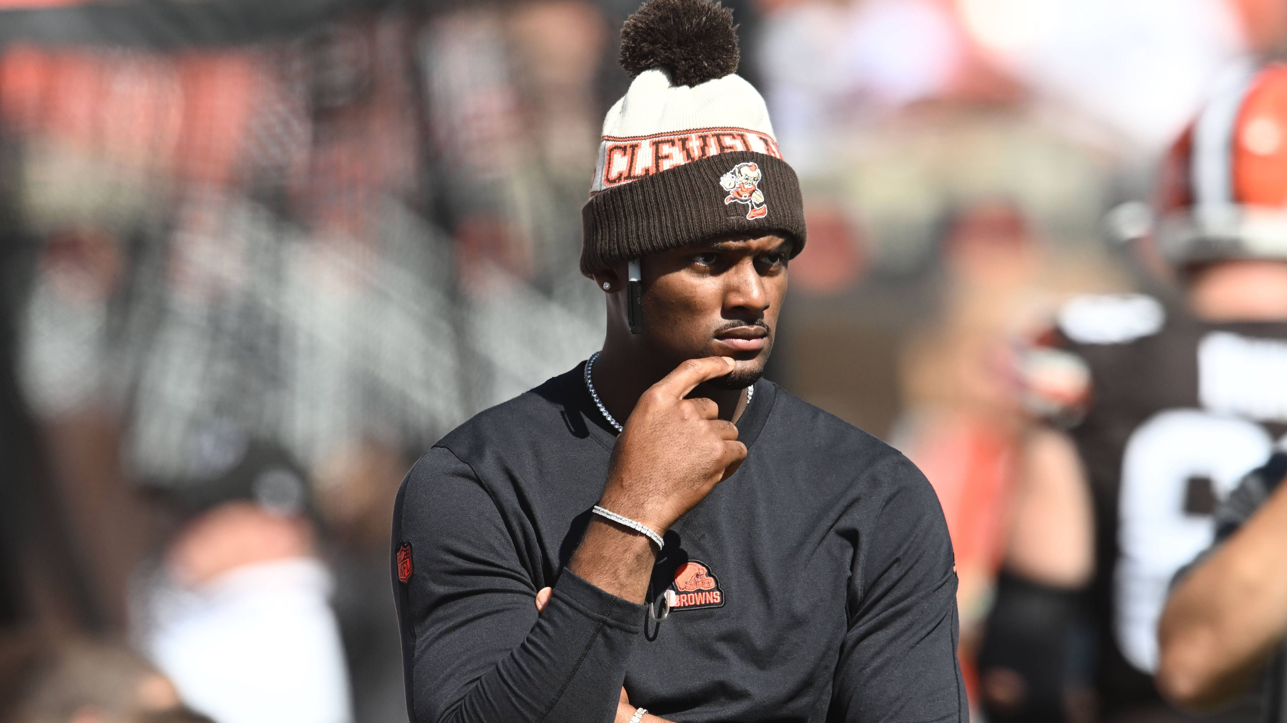 <strong>Cleveland Browns: Deshaun Watson</strong><br>Auch Deshaun Watson sucht weiter seine Form. Der Quarterback, der in den vergangenen Jahren aus verschiedensten Gründen nicht spielte, zeigte in der laufenden Saison nur durchwachsene Leistungen. Seinen Trade-Gegenwert von drei Erstrundenpicks hat der 28-Jährige bisher nicht gerechtfertigt.