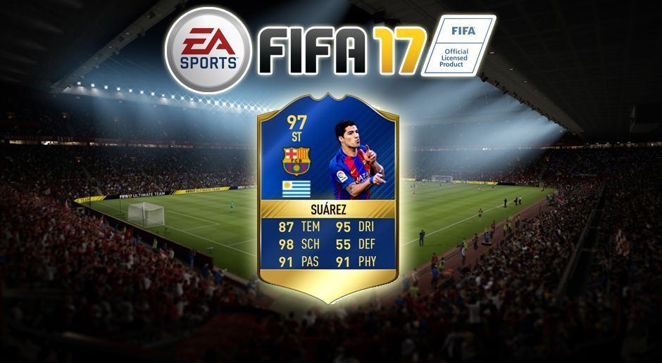 
                <strong>Stürmer: Luis Suarez (FC Barcelona)</strong><br>
                Wertsteigerung: 92 -> 97
              