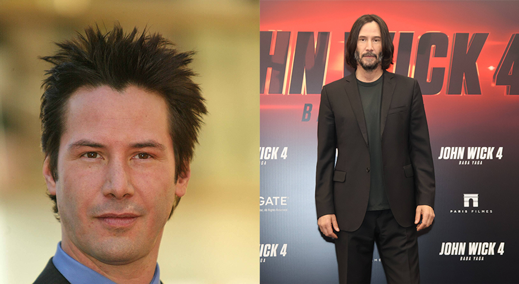 Auch ein paar Jahre später macht Keanu Reeves bei der Premiere des neuen Films "John Wick 4" einiges her.&nbsp;&nbsp;