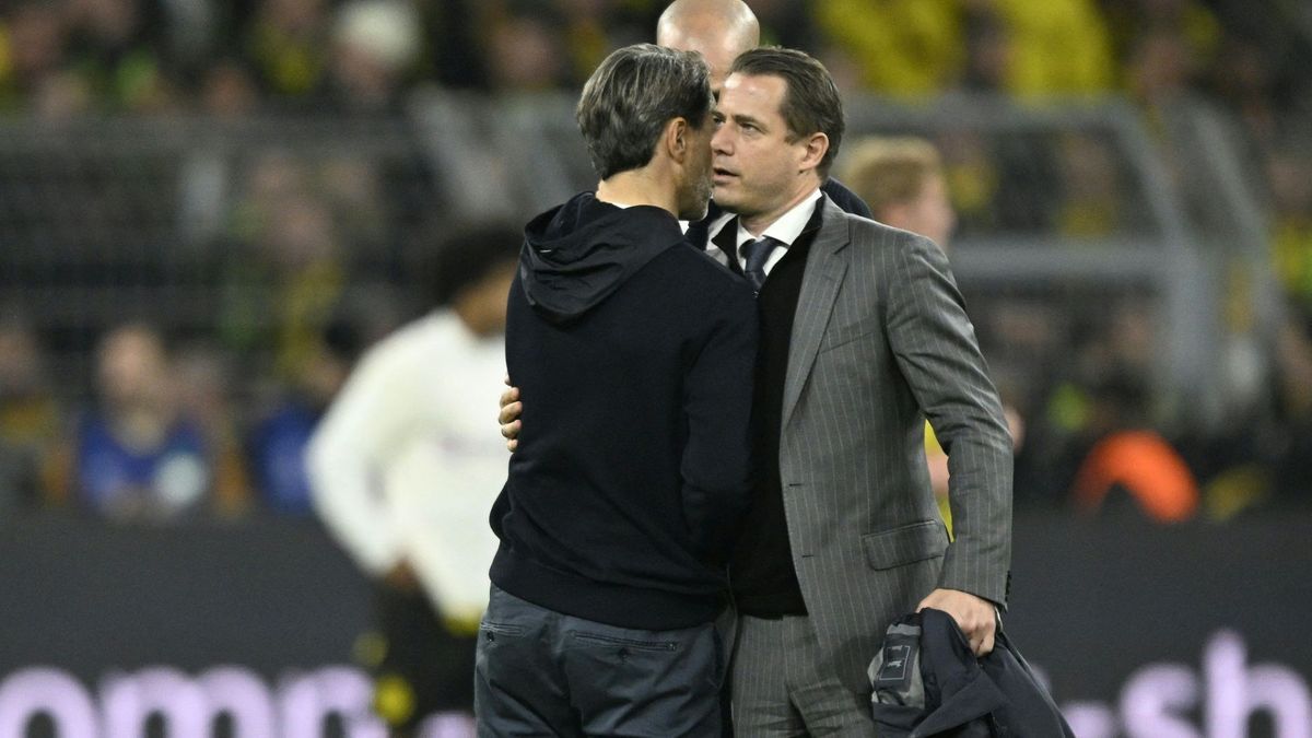 Lars Ricken umarmt Trainer Niko Kovac