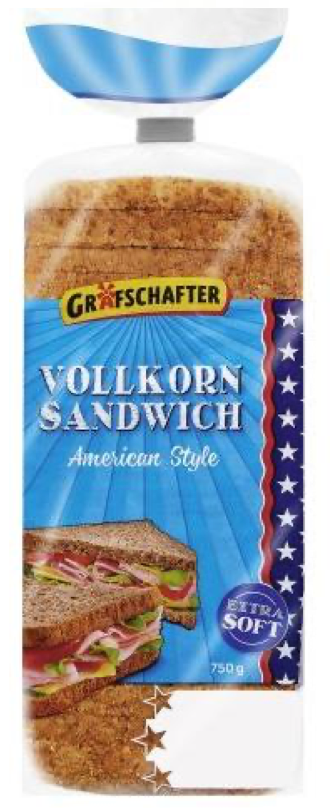 Rückruf "Grafschafter Vollkorn Sandwich American Style, 750g” von Lidl.