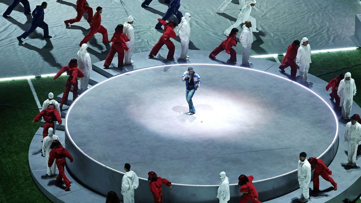 Kendrick Lamar beim Super Bowl Anfang Februar