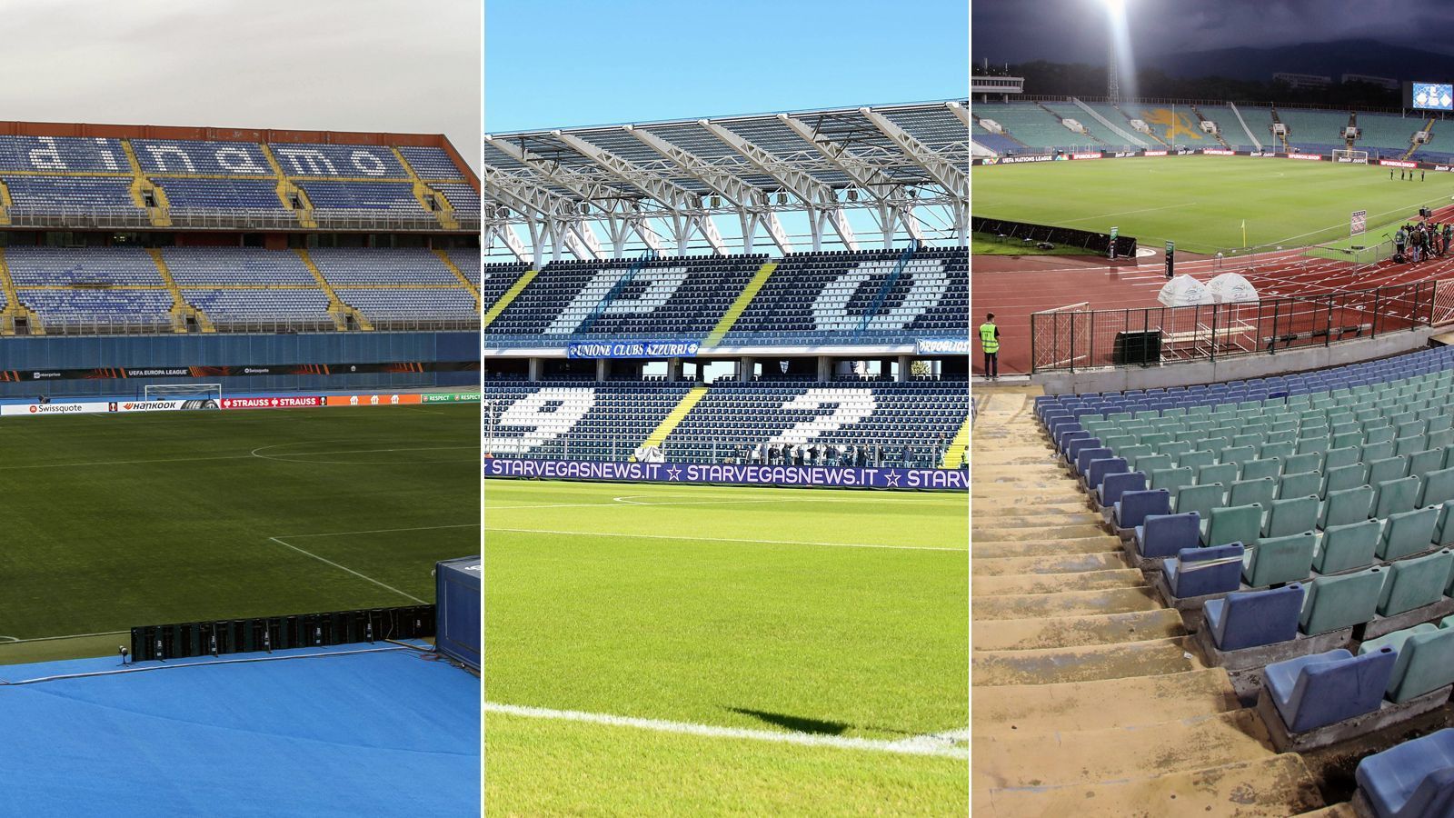 
                <strong>Flop 10: Die schlechtesten Stadien Europas</strong><br>
                Das britische Portal "money.co.uk" hat ein Ranking zu Europas Stadien erstellt, das die beliebtesten Arenen ermittelt. Dabei wurden 140 Stadien berücksichtigt. Als Grundlage gelten die Bewertungen der Arenen auf den Plattformen Tripadvisor, Google und Football Ground. Aus diesen drei Parametern ergibt sich eine endgültige Bewertung, nach der anschließend das Ranking erstellt wurde. ran zeigt die zehn Stadien, die im Ranking am schlechtesten abschnitten. (Stand: 22. Januar 2022/Quelle: money.co.uk)
              