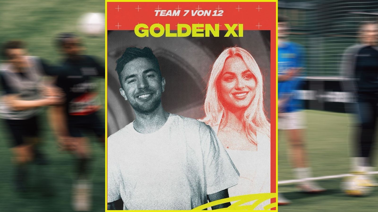 <strong>Team 7: Golden XI</strong><br>mit Christopher Kramer und Ana Maria Marković<br><em>Spieler: Mika Rudnick, Tobias	Haitz, Dario	Bezzera, German	Kurbashyan, Eren	Emirgan, Justin	Neiß, Jovan	Djermanovic, Silas	Lennertz, Maik	Odenthal</em>