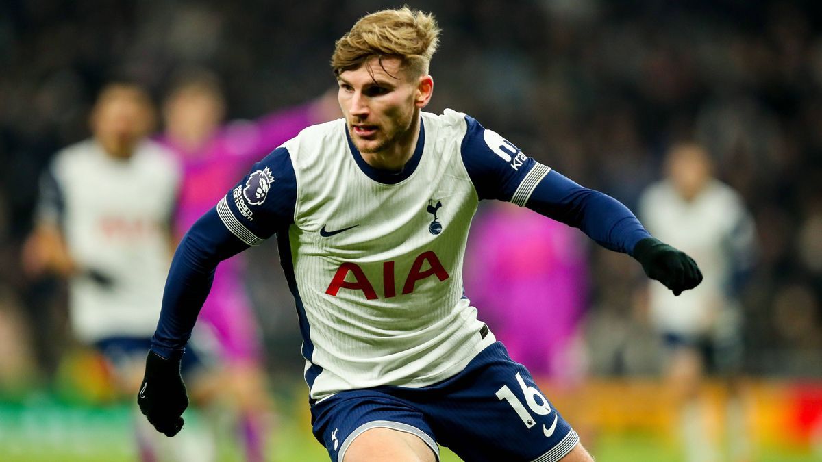 Premier League Tottenham Hotspur v Wolverhampton Wanderers Timo Werner of Tottenham Hotspur in action during the Premier League match Tottenham Hotspur vs Wolverhampton Wanderers at Tottenham Hotsp...