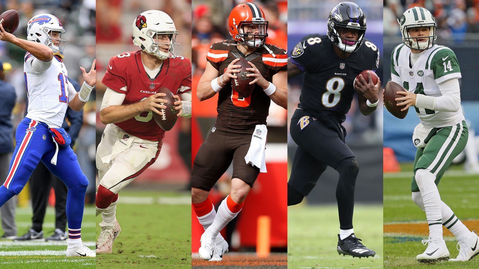 
                <strong>Week 11: Fünfter Erstrunden-QB feiert Start-Debüt</strong><br>
                Mit Lamar Jackson hat es in Woche 11 auch der letzte der fünf Erstrunden-Quarterbacks zu seinem Starter-Debüt in der NFL geschafft. Nach Baker Mayfield, Sam Darnold, Josh Allen und Josh Rosen, ist der Ravens-Backup der fünfte Rookie-Quarterback, der in der ersten Runde gedraftet wurde und in der laufenden Rookie-Saison zu einem Start-Einsatz gekommen ist. Ein Novum in der NFL-Geschichte. 
              