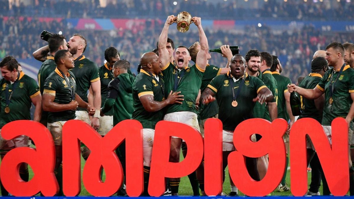 Mit vier Titeln sind die Springboks Rekordweltmeister