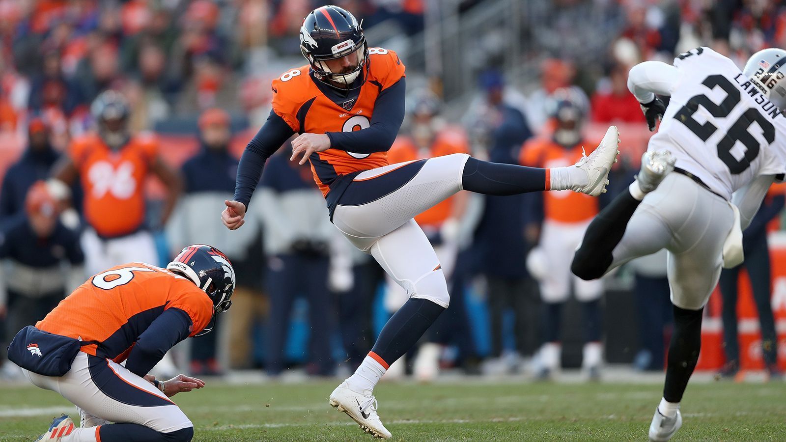 
                <strong>Brandon McManus (Denver Broncos)</strong><br>
                12/12 Field Goals -12/12 Extrapunkte -
              