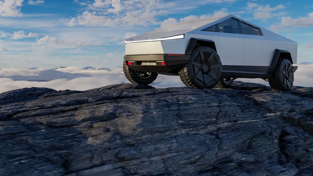 Der futuristische Tesla Cybertruck