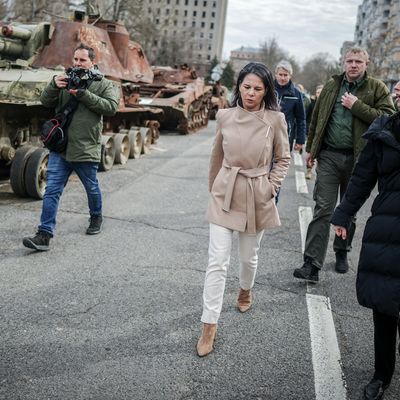 Kurz nach der Abfahrt der Kolonne Baerbocks gab es tatsächlich Luftalarm in der Region Mykolajiw.