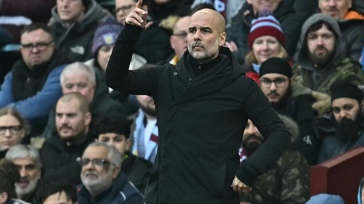 City-Teammanager Pep Guardiola in Birmingham