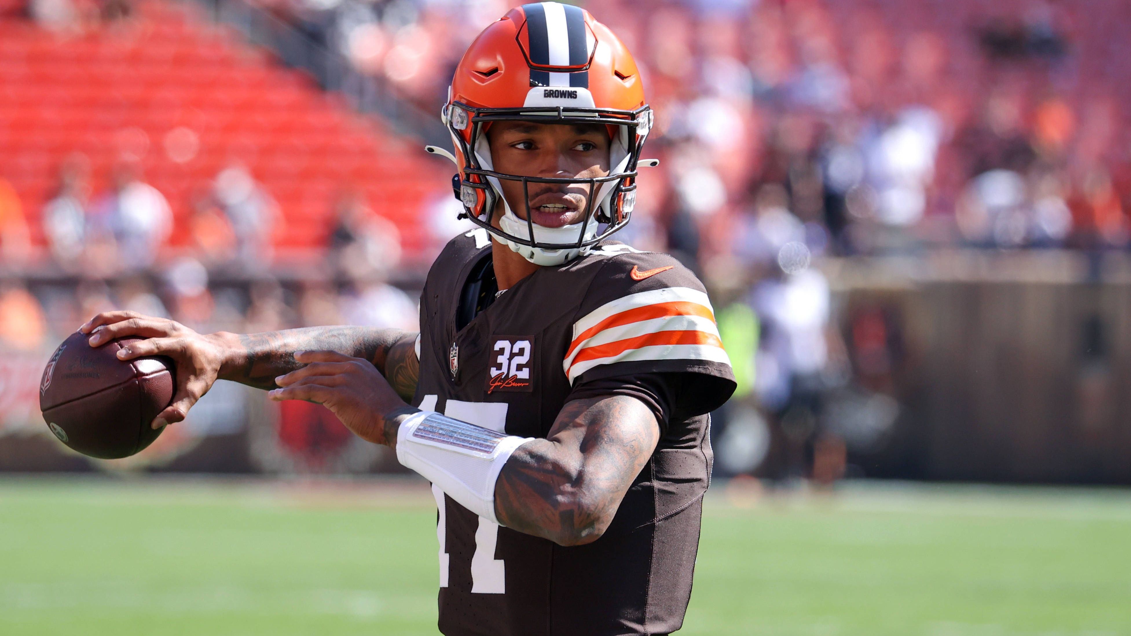 <strong>Cleveland Browns<br></strong>Die eigene Offensive stockt allerdings ein wenig. Rookie-Quarterback Dorian Thompson-Robinson kann nicht konstant genug den Ball durch die Luft bewegen. Immerhin läuft es über den Boden. Die Browns erzielen 4,2 Yards pro Lauf, ein ordentlicher Schnitt.