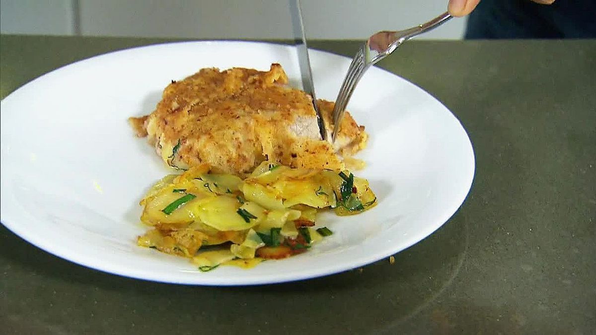 Cordon Bleu mit Bratkartoffeln