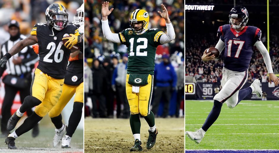
                <strong>Gewinner und Verlierer der Wild Card Round</strong><br>
                Das Comeback eines Quarterbacks, Aaron Rodgers in Bestform und fragwürdige Entscheidungen der Referees. Das sind die Gewinner und Verlierer der Wild Card Round in der NFL.
              