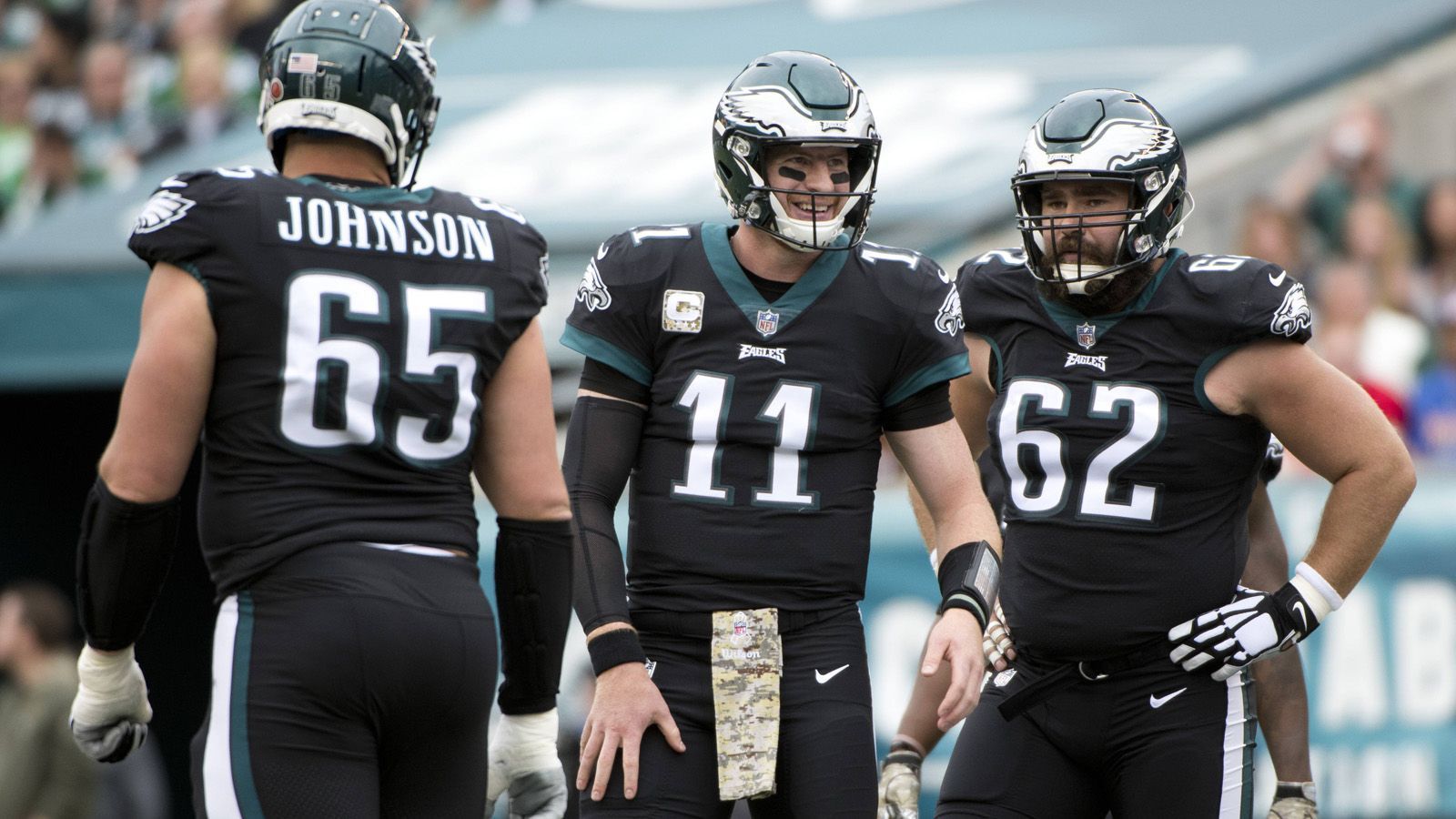 
                <strong>Philadelphia Eagles</strong><br>
                Team Captains: Carson Wentz (QB), Jason Kelce (C), Malcolm Jenkins (S), Fletcher Cox (DT), Kamu Grugier-Hill (LB)
              