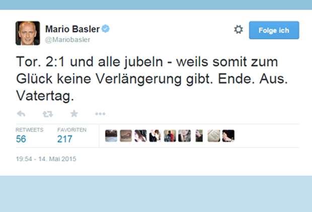 
                <strong>Basler twittert über das Champions-League-Finale der Frauen</strong><br>
                Diese Pointe ist deutlich. 
              