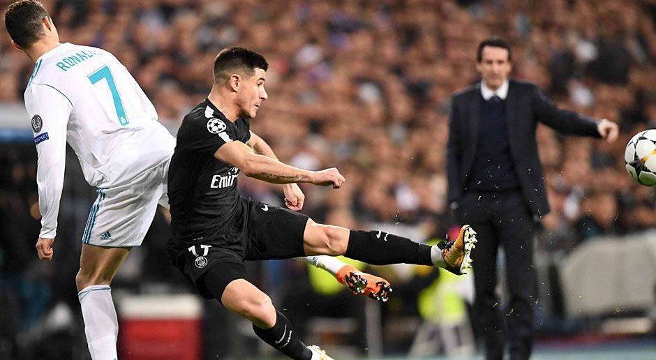 
                <strong>Yuri Berchiche (Paris St. Germain)</strong><br>
                Der Spanier wird von den Madrilenen als Schwachpunkt der Abwehrkette ausgemacht - die Gastgeber kommen häufig über seine Seite. Zeigt sich aber auch mal am gegnerischen Strafraum, wobei ihm dort wenig gelingt. ran-Note: 4
              