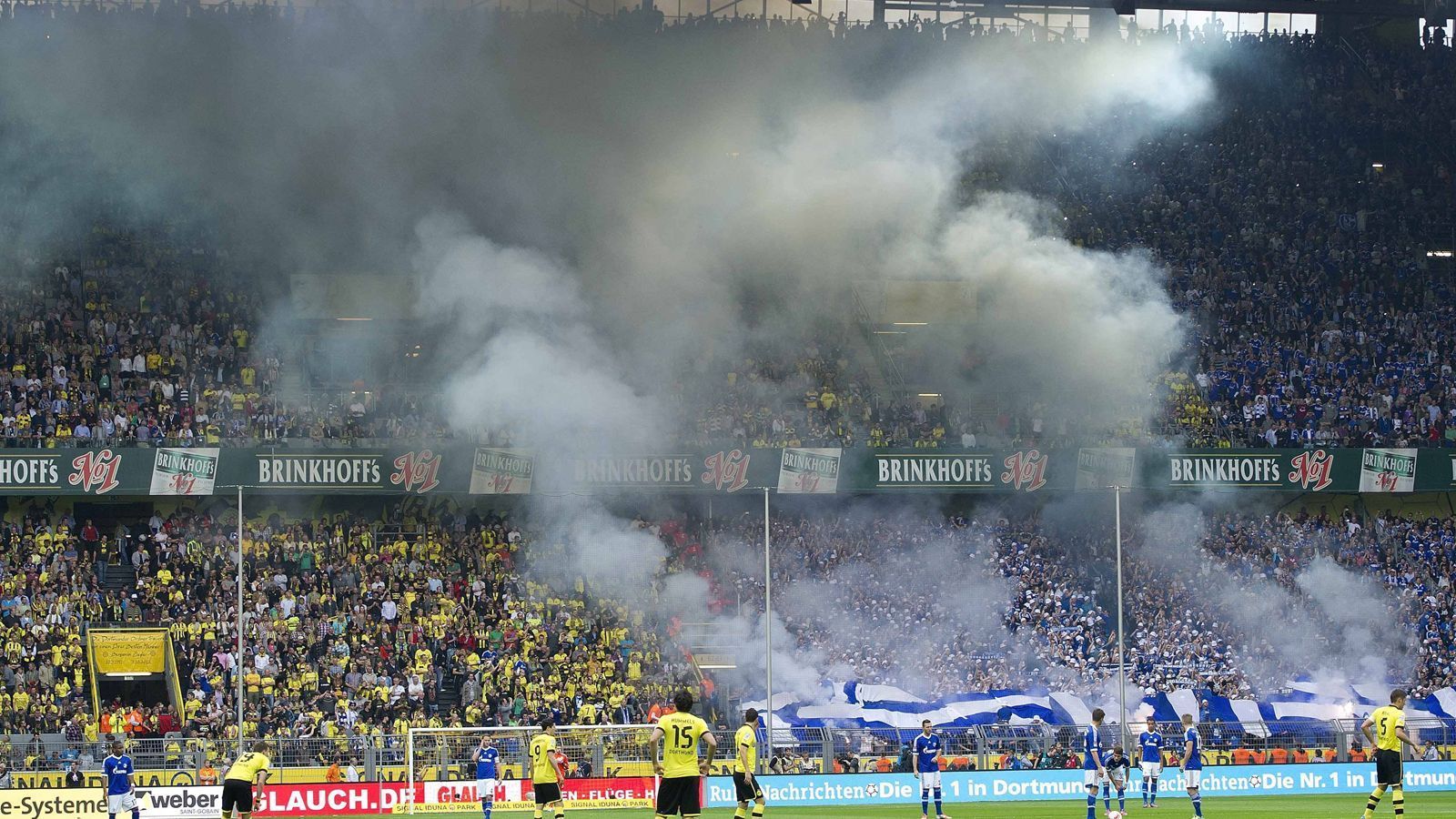 <strong>Schalke 04 - Borussia Dortmund</strong><br>
                Das Revierderby zieht vor allem den Westen Deutschlands in seinen Bann. Doch Fußball-Deutschland muss sich wohl noch länger auf das nächste Revierderby gedulden, denn S04 hängt in der 2. Bundesliga fest.