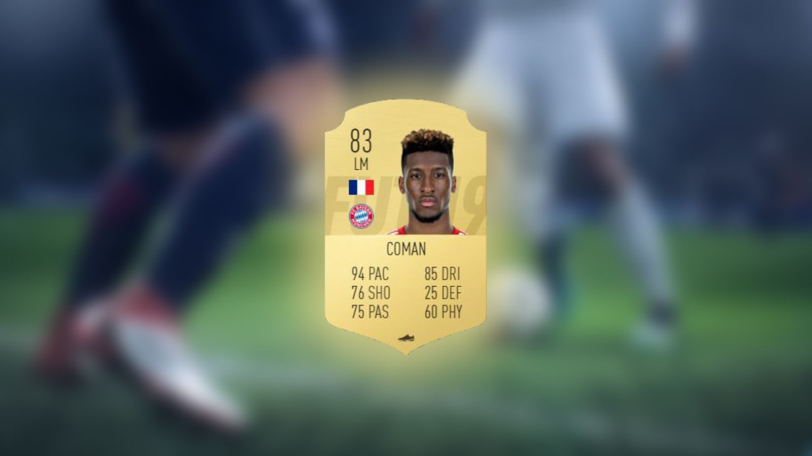 
                <strong>Kingsley Coman - Tempo: 94</strong><br>
                Den Anfang macht ein Bundesliga-Profi: Kingsley Coman vom FC Bayern München hat eine Tempo-Wertung von 94 in FIFA 19. Der französische Flügelflitzer ist damit zugleich der schnellste Bundesliga-Spieler im Spiel.
              