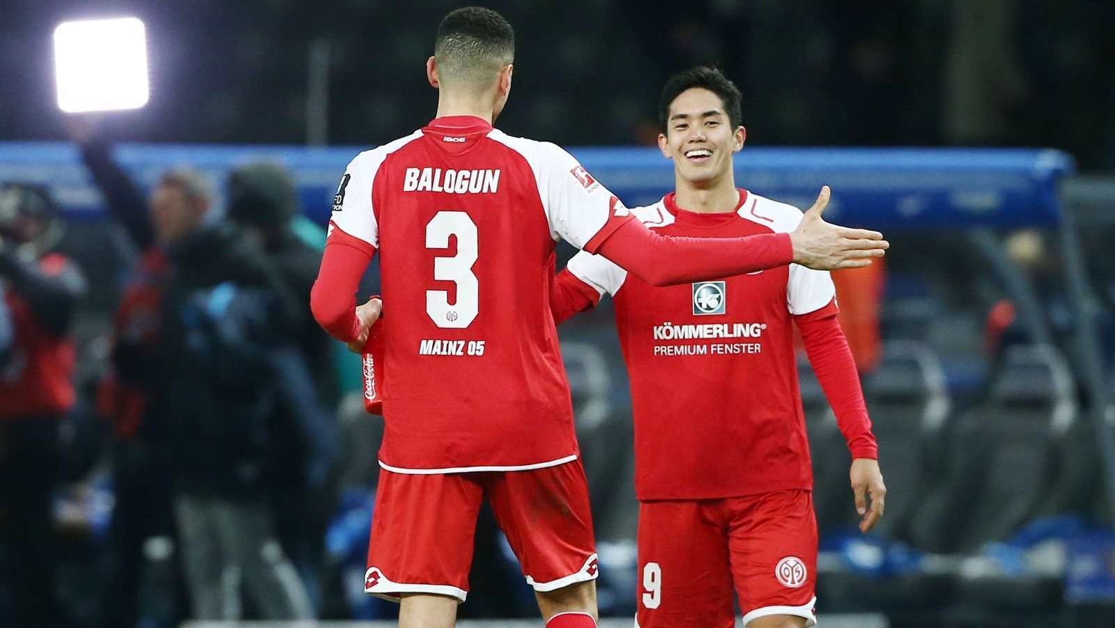 
                <strong>1. FSV Mainz 05: zwei WM-Spieler</strong><br>
                Yoshinori Muto (Japan), Leon Balogun (Nigeria)
              