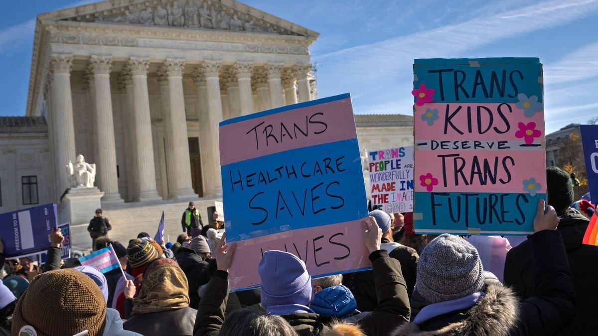 Transgender-Demonstration vor Oberstem Gerichtshof in den USA