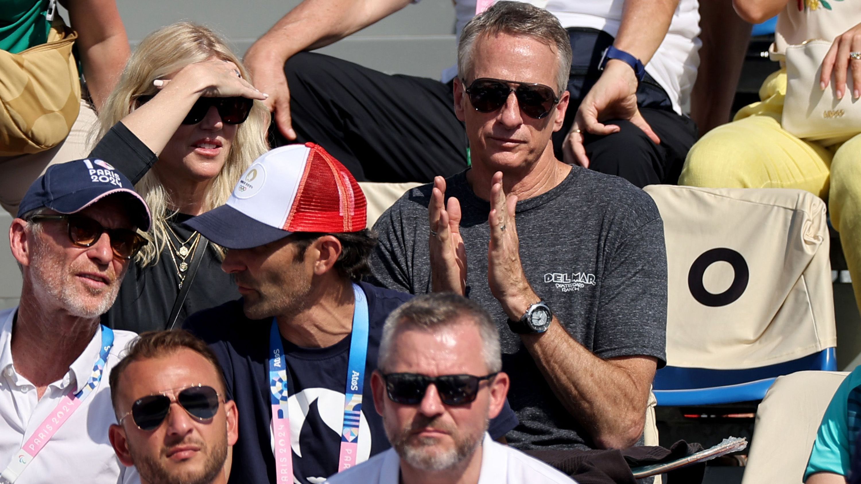 <strong>Olympia 2024: Die besten Bilder des dritten Tages</strong><br>... mit Tony Hawk die größte Ikone des Skateboard-Sports.